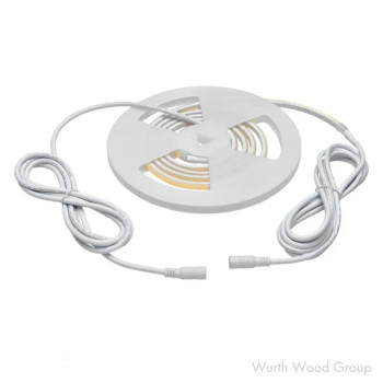 24V 2.2W Top-Emitting Warm White Neoloop Square Flexible Silicone Lighting, 5' Roll, White, 5' 3000K 6X6MM | LN424V3WM30K601
