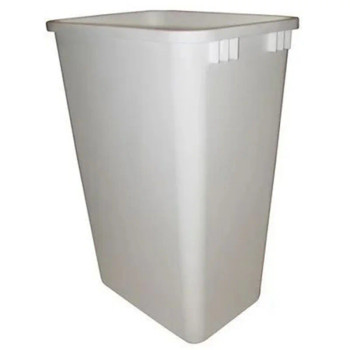 Rev-A-Shelf Replacement Waste Containers - 50 Qt. (Bulk), 10-3/4" (274 mm) W x 14-3/4" (375 mm) D x 21-3/4" (550 mm) H, Polymer-White | RV508