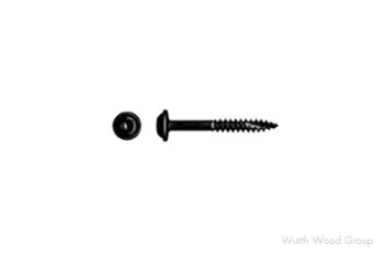 Round Washer Head Square Drive Screws, Fine Thread Type 17 Auger Point, #7 Gauge, 7 X 1-1/4" | WW18705