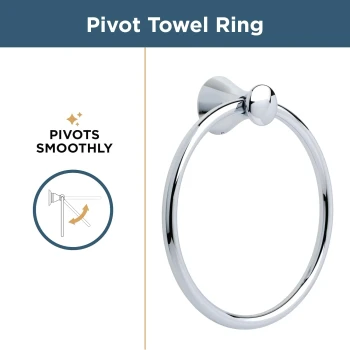 Liberty Hardware Somerset Towel Ring | Polished Chrome | 139567