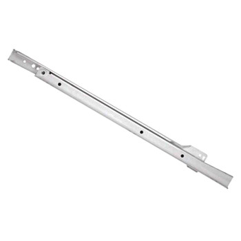 Knape and Vogt 16" 3/4 Extension Self-Close Epoxy Coated Euro Slides 1805 Series, Unhanded Side Mount White - 1805T WH 400 | 1805TWH400