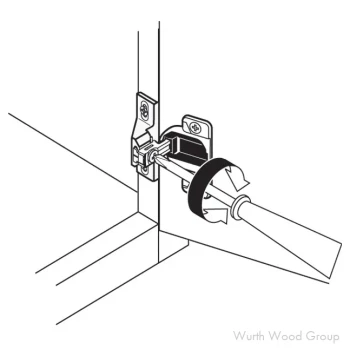 Blum Compact 39C Self-Close 1-1/4" Overlay Face-Frame Hinges Nickel, 110° Dowel - 39C358C20 | 39C358C20