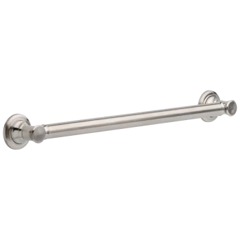 Liberty Hardware 24" Traditional Decorative Grab Bar, | Brilliance Stainless Steel | 41624SS