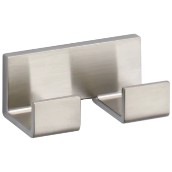 Liberty Hardware Vero Double-Robe Hook | Brilliance Stainless Steel | 77736SS