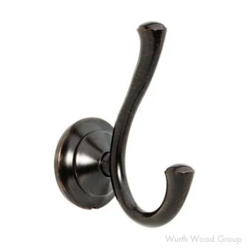 Liberty Hardware Linden Double Robe Hook, Stainless Steel | 79435SS
