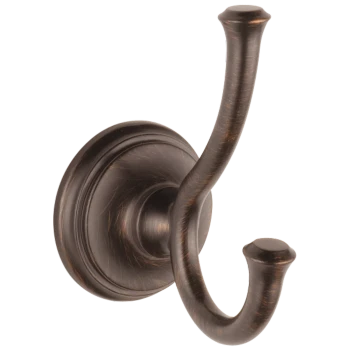 Liberty Hardware Cassidy Double Robe Hook | Venetian Bronze | 79735RB