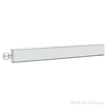 Sidelines Chrome Pull Out Valet Rod 15/16"W x 13-3/4"D, Side Mount, Aluminum, 35lb Weight Capacity - CVLSL-14-CR-1, 14" | CVLSL14CR1