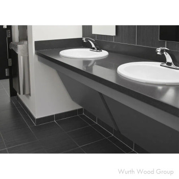 C FLAT BRACKET BLACK, 24" | FB80014