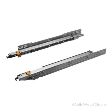 Progressa Undermount Drawer Runner with 120lb Capacity, Full-Extension, Soft-Closing, 21", Bright Zinc-Plated | G5U9S533XXF6