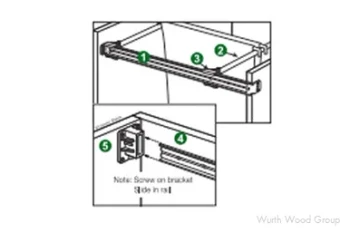 Grass Pendaflex 21-5/8" Side File Rail, White, 21-5/8"(550mm) | GR0168605