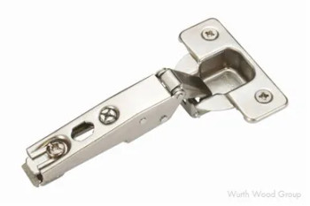 Grass Nexis Self-Close Half Overlay Face-Frame;Frameless Hinges Nickel, 110° Screw-On - 148.322.53.0815, 110 DEGREE | GR148322540815
