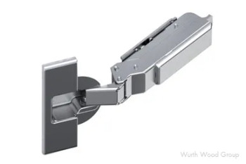 Grass Tiomos Self-Close Overlay Face-Frame;Frameless Hinges Nickel, 120° Dowel - F045138308228, 120 DEGREE | GRF045138308228