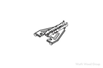 Tiomos Cam Adjustable Face Frame Mounting Plate for Wood Screws, Nickel-Plated, Screw-On, 1.5mm | GRF058139825228