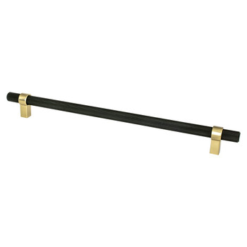 Berenson Radial Reign 12in. CC Length | Matte Black and Modern Brushed Gold | H5059455MDB