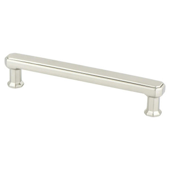 Berenson Harmony Pulls, Brushed Nickel, Center: 128mm, Length: 5 11/16" | H94501BPN