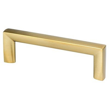 Berenson Metro Series 3-3/4" (95 mm) Center to Center | Modern Brushed Gold Pull, - 9897-1MDB-P | H98971MDBP