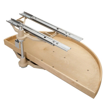 LD-4NW Maple Half Moon Lazy Susan with Pivot and Slide, Rev-A-Shelf, LD-4NW-882-38-1, Diameter: 38" | LD4NW882381