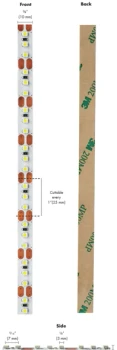 Tresco FlexTape Link Cord | 60cm (24") | LLEDTPELNK601