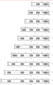 Dongtai PRO 100 Rear Mounting Bracket for Drawer Slides | PRO100RB