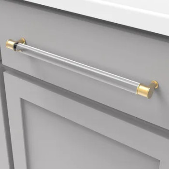 Lucent Cabinet Pull 12"c/c acrylic | PRO79CABGB
