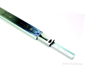 Pro Value Series PRO ECO Drawer Slides with 100lb Capacity, Full Extension, Side Mount, Bright Zinc, 22" | PROECO22