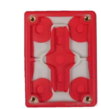SurfPrep Replacement Pad 4-hole 4 x 3" Rectangle Pad - Vacuum Hook and Loop, - SPBP3X4J | SPBP3X4J
