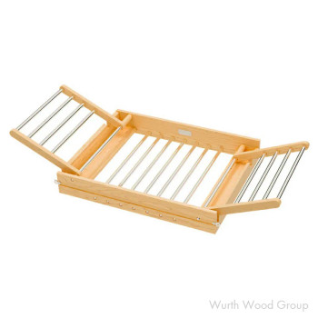 Rev-A-Shelf 4WDR Series 27-1/2"W Maple Drying Rack, Door Mount - 4WDR-30H-1, FOR 30" CAB | 4WDR30H1
