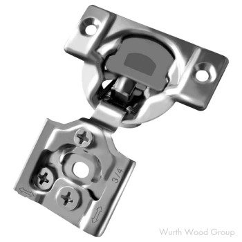 Hettich Optimat Self-Close 3/4" Overlay 3D Face-Frame Hinges Nickel, 105° Dowel - 9285006 | 9285006