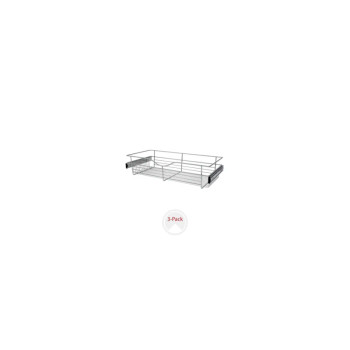 Rev-A-Shelf Pull Out Wire Baskets - CB Series - Chrome 30", 30" W x 14" D x 7" H | CB301407CR3