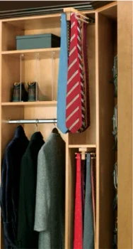 Rev-A-Shelf Maple Tie Rack | 14" | CWTTR14B1
