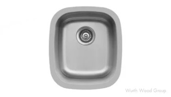 Karran Edge 300 16"W Stainless Steel Seamless undermount Kitchen Sink Single Bowl, 18 Gauge - E-315 | E315
