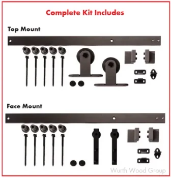 Barn Door Hardware: Standard Kits, 72" | FRBHK72