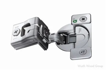 Grass TEC 864 Self-Close 1/2" Overlay Face-Frame Hinges Nickel, 108° Dowel - 02871-15 | GR0287015