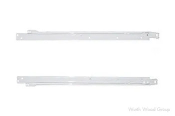 Grass 21-5/8" 3/4 Extension Standard Epoxy Coated Euro Slides 6610 Series, Bottom Mount White  - 30754-05, 550MM 22" | GR3075405