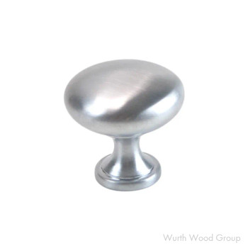 Berenson Advantage Knobs Series Satin Chrome 1-1/8" (28.5 mm) Diameter Knob, - 0916-10SC-P, 29MM | H091610SC