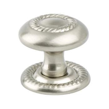 Berenson Advantage Plus 4 Knobs, Diameter: 1 1/4", Brushed Nickel, Height: 1 1/8" | H09551BPN