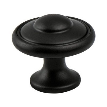 Berenson Euro Traditions Knobs | Matte Black, Height: 1 1/16", 1 3/16'' | H2927155