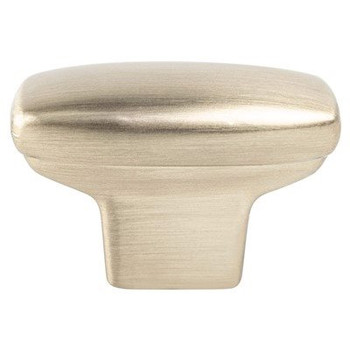 Berenson Transitional Advantage One Rounded Rectangle Knob | Champagne | H918410CZ