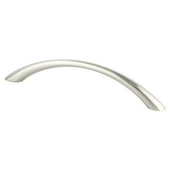 Berenson Contemporary Advantage Four Tapered Arch Pull | Brushed Nickel, 128mm CC | H94234BPN