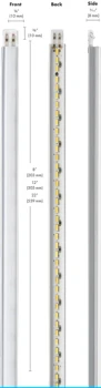 Tresco FineLine 2.0 T636 LED 12.5W Warm White Linear Light, 34", Nickel | LSTKHO34WNI1