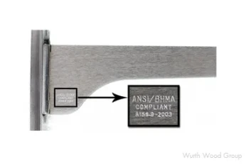8.75" Pro Value Heavy-Duty Double Slot Shelf Bracket, Brushed Zinc Finish 20/Box, 8", 8'' | PROBDBL8ZC