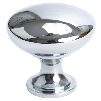 PRO Value Classic Series Polished Chrome 1-1/8" (29 mm) Diameter Knob, PROCL3-PC, 29MM | PROCL3PC