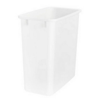 Rev-A-Shelf Replacement Waste Containers - 20 & 27 Qt. (Bulk), 8-3/8" (213 mm) W x 14-1/4" (362 mm) D x 15" (381 mm) H, Polymer-White | RV206