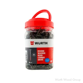 Wurth Jar - Round Washer Head Combo Drive, 8 X 2-1/2" JAR | WW36350