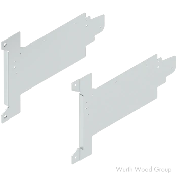 Aventos HF Mounting Bracket Set, Zinc | 20F6001