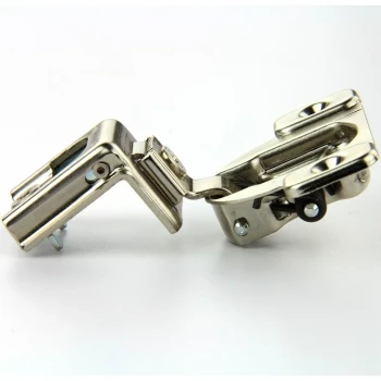 COMPACT hinge, 1-1/4", 107°, with spring, mounting plate: for screwing on, boss: screw-on