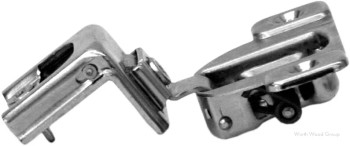Blum Compact 39C Self-Close 1-1/4" Overlay Face-Frame Hinges Nickel, 110° Screw-On - 39C355C.20 | 39C355C20