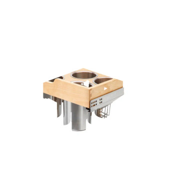 Rev-A-Shelf 4PUT Maple 20-1/16" 2-Shelf Pilaster System with Soft-Close Slides, 4PUT-24SC-1, 24", 24" Drawer/Door Base | 4PUT24SC1