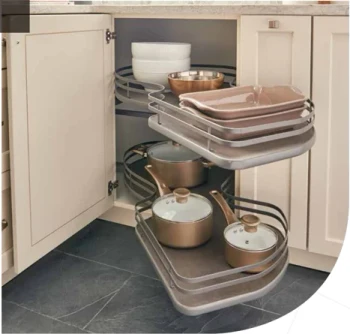 Rev-A-Shelf Orion Gray Blind Corner Unit LH 18" | 537118FOGL