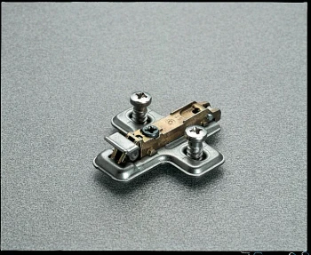Salice Domi Snap-On Hinge Mounting Plates Single Cam Adjustment, Stamped Steel, Euro Screw Attachment, 6mm Height